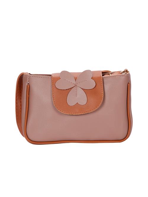 pink leatherette (pu) sling bag - 15746729 - Very Small Image - 1