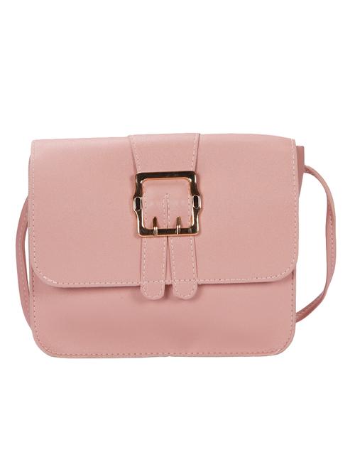 pink leatherette (pu) sling bag - 15746739 - Very Small Image - 1