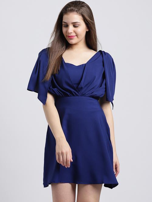 women's  solid dress - 15747102 - Very Small Image - 1