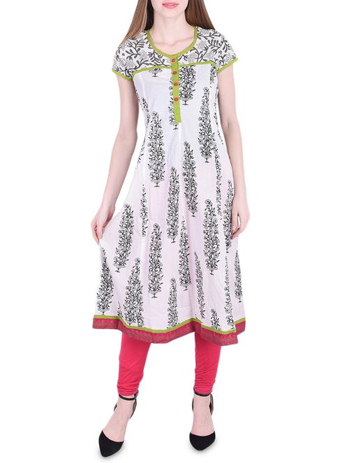 a-line printed kurta - 15747266 - Very Small Image - 1