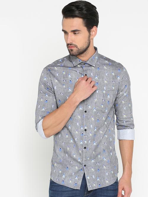 mens quirky casual shirt - 15747304 - Very Small Image - 1