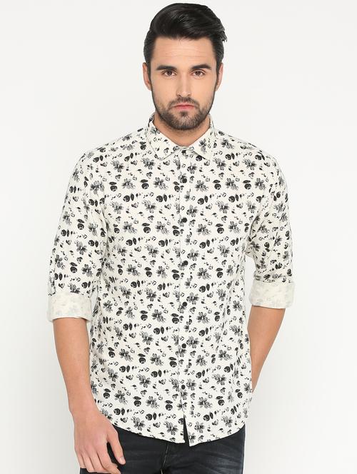 mens florals casual shirt - 15747355 - Very Small Image - 1