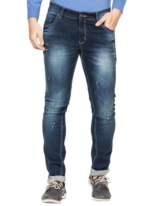 dark blue denim ripped jeans - 15747449 - Very Small Image - 1