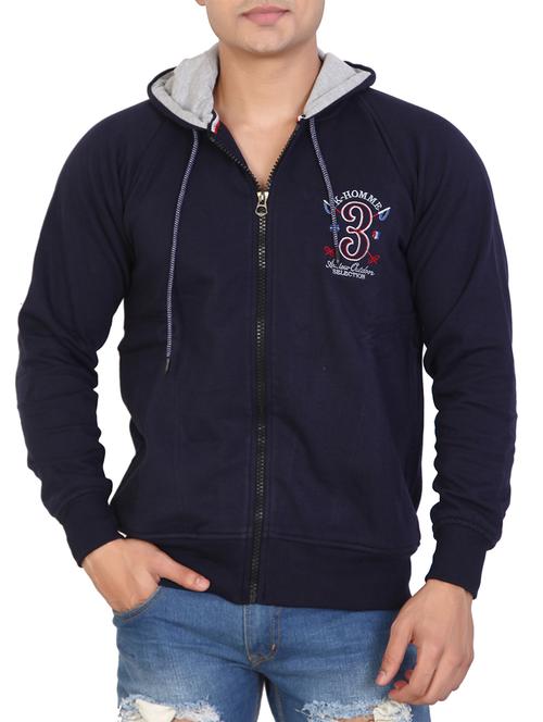 navy blue solid raglan sweatshirt - 15747552 - Very Small Image - 1