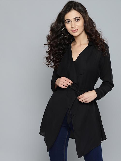 tie-front sheer shrug - 15748327 - Very Small Image - 1