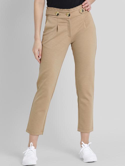 frilled waist button detail trouser - 15753989 - Very Small Image - 1