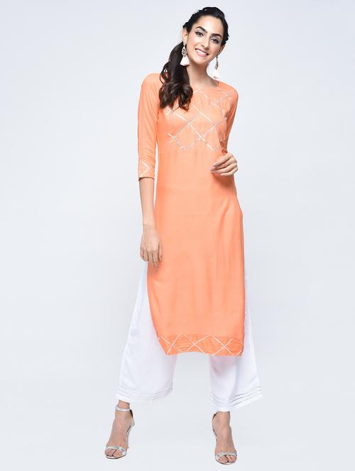 gotta work straight kurta - 15755374 - Very Small Image - 1