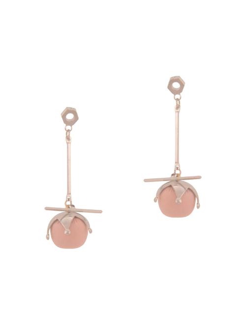 pink gold tone  drop earrings - 15757744 - Very Small Image - 1