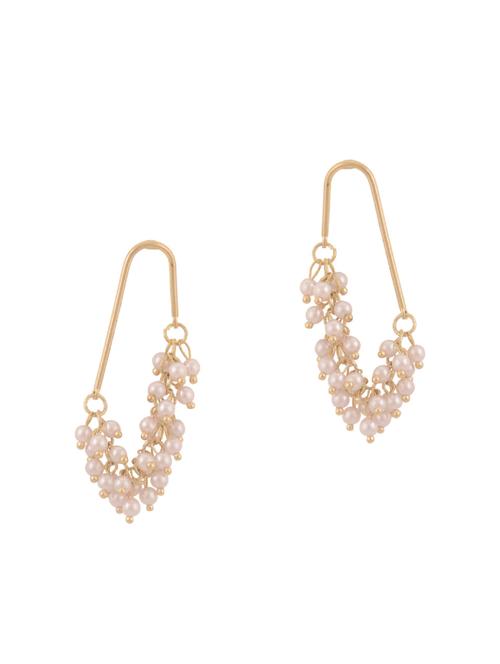 white metal drop earring - 15757788 - Very Small Image - 1