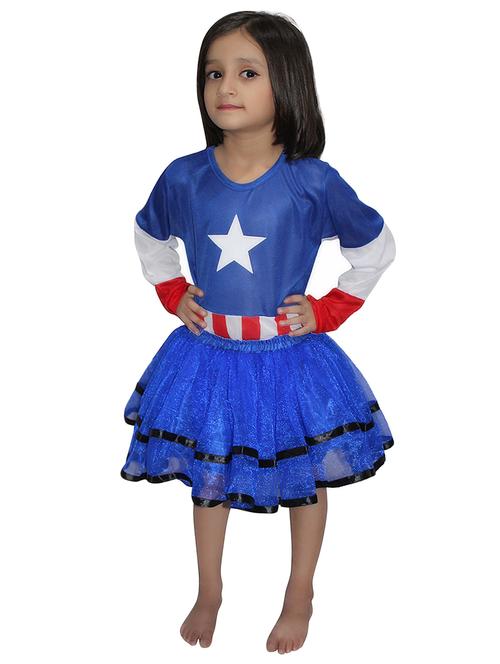 blue polyester captian costume - 15758748 - Very Small Image - 1