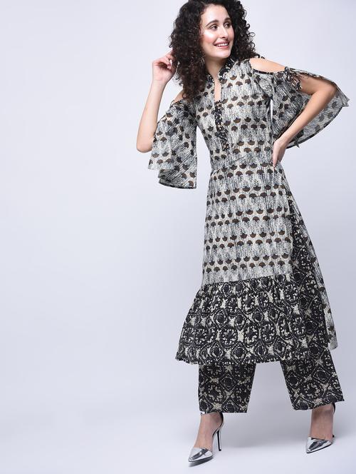 printed straight kurta - 15765056 - Very Small Image - 1