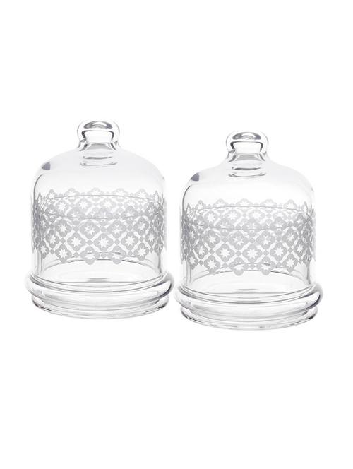  glassware food container with printed dome (set of 2) - 15767105 - Very Small Image - 1