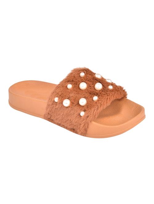 tan slides flip flops - 15767685 - Very Small Image - 1