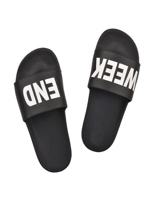 black slides flip flops - 15767686 - Very Small Image - 1
