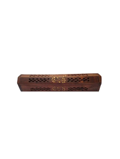 desi karigar wooden sheesham agarbatti incense stick dhoop batti box/case/stand/holder - 15767953 - Very Small Image - 1