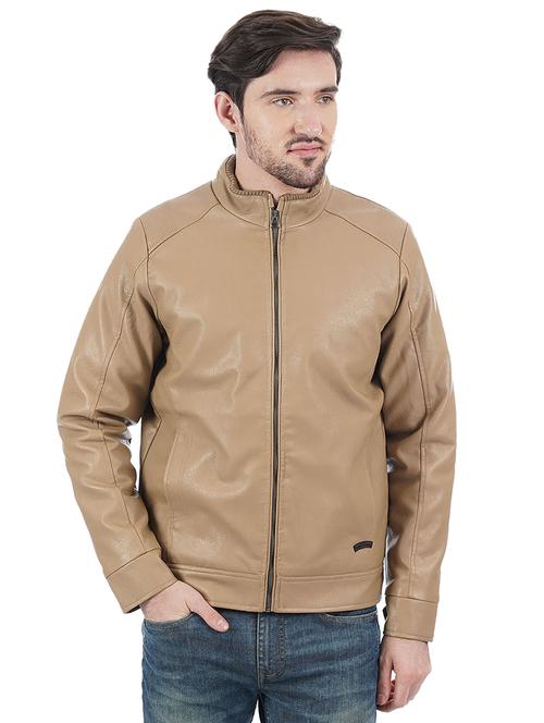 brown leather biker jacket - 15769566 - Very Small Image - 1