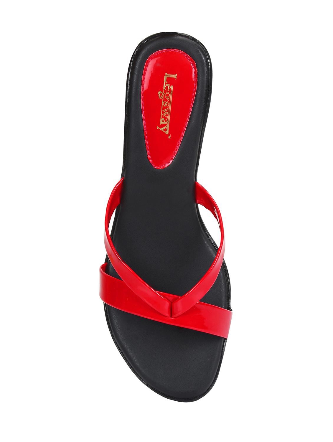 red toe separator sandals - 15771341 - Standard Image - 3