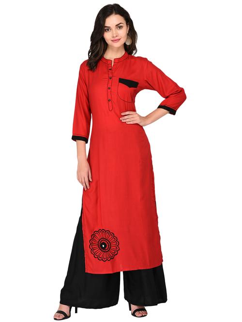 kaantha straight kurta - 15771816 - Very Small Image - 1