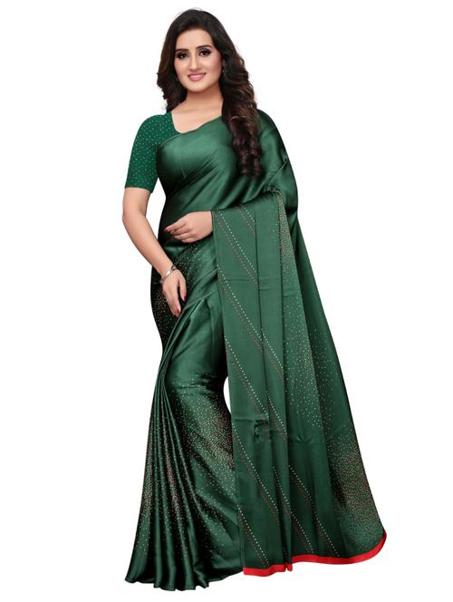 dotted printed saree with blouse - 15771902 - Very Small Image - 1