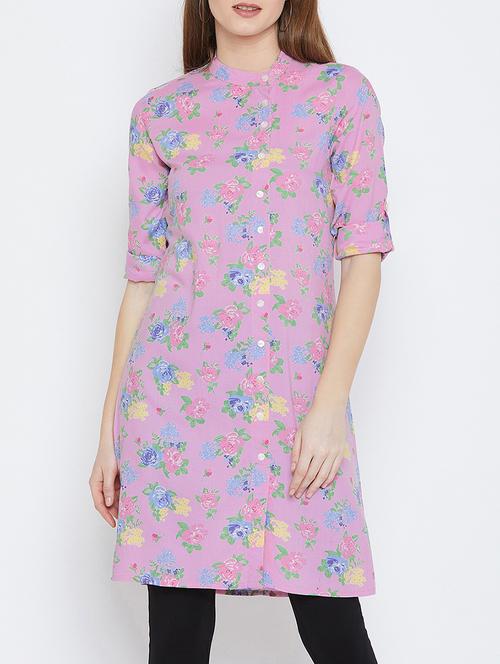 roll up sleeved button up tunic - 15772208 - Very Small Image - 1