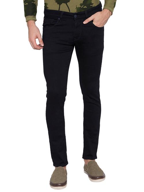 blue cotton plain jeans - 15772447 - Very Small Image - 1