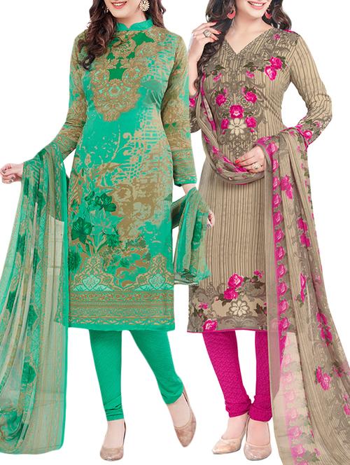 set of 2 unstitched combos suit - 15774228 - Very Small Image - 1