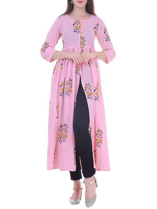 high slit printed kurta - 15774882 - Very Small Image - 1