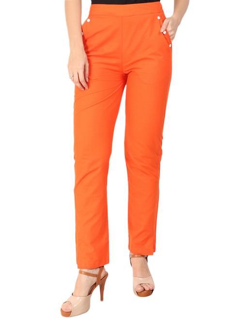 button detail flat front trouser - 15775311 - Very Small Image - 1