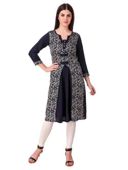printed a-line kurta - 15775351 - Very Small Image - 1