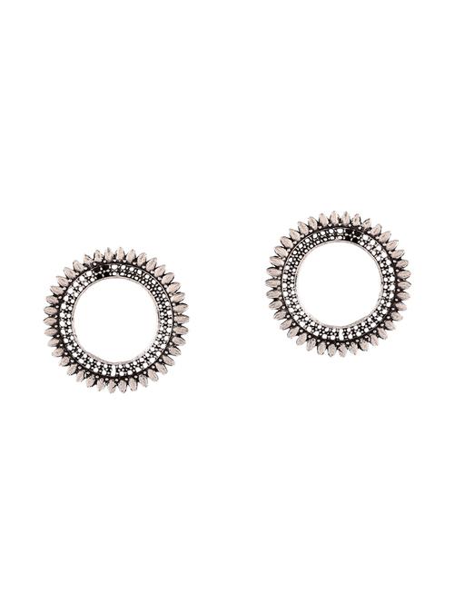 silver brass studs earring - 15779901 - Very Small Image - 1