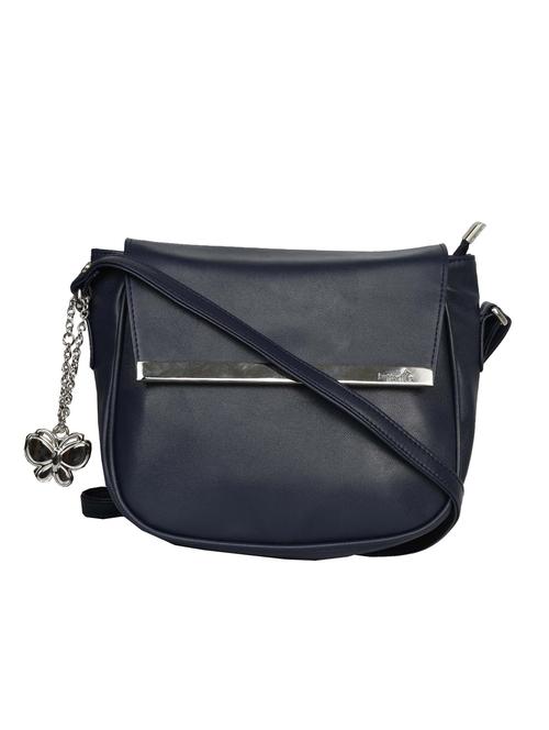 blue leatherette (pu) sling bag - 15784250 - Very Small Image - 1