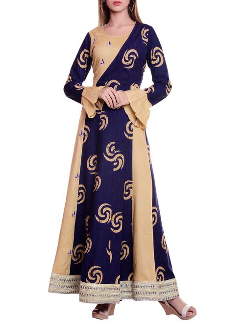 a-line printed kurta - 15784779 - Very Small Image - 1