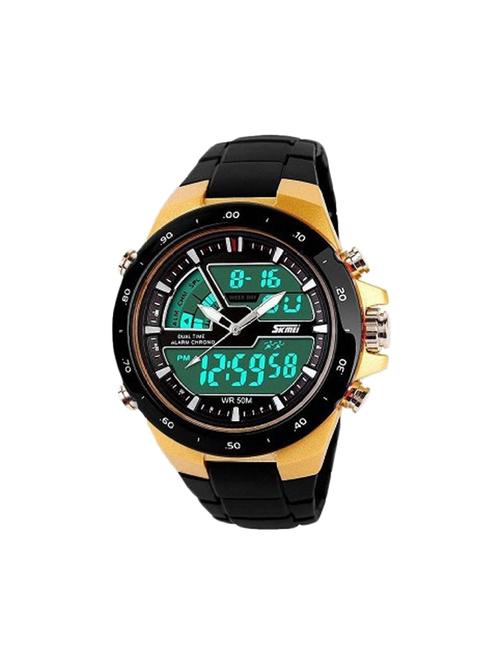 skmei 1016 gold analog digital sports watch for men - 15785486 - Very Small Image - 1