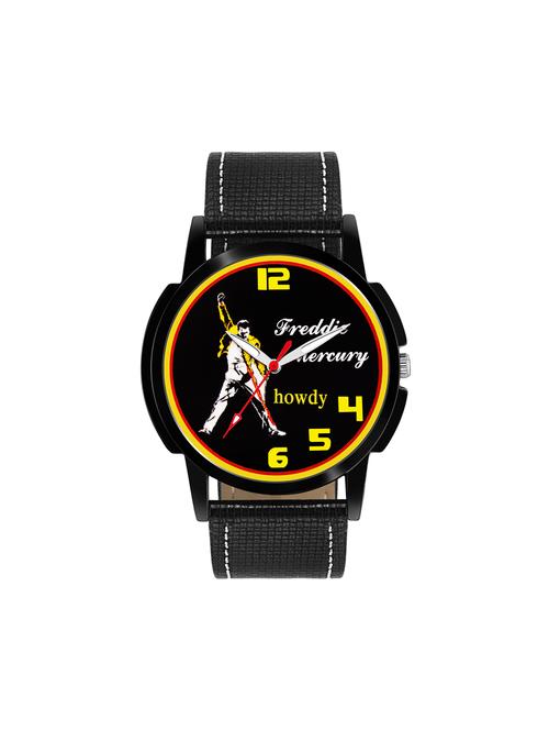 leather strap analog watch (howdy-ss613) - 15785889 - Very Small Image - 1