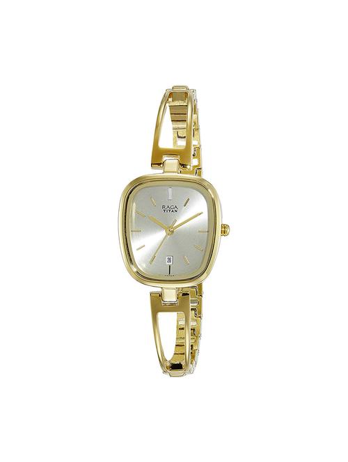 titan raga viva analog champagne dial women's watch-2604ym01 - 15786923 - Very Small Image - 1