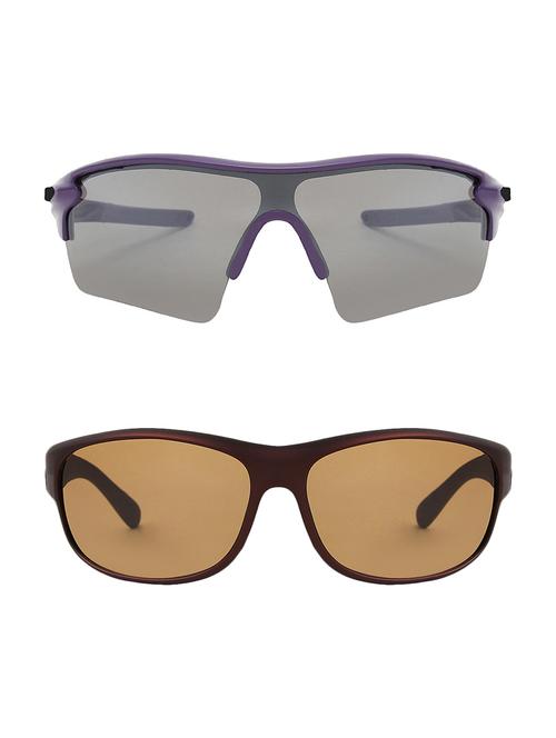 combo of 2 wrap-around & wrap-around sunglasses- abcom3354 - 15786977 - Very Small Image - 1