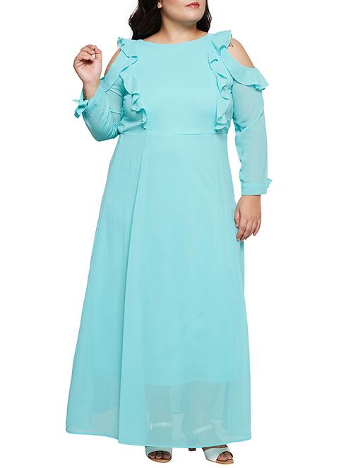 ruffled tie back plus dress - 15788900 - Very Small Image - 1