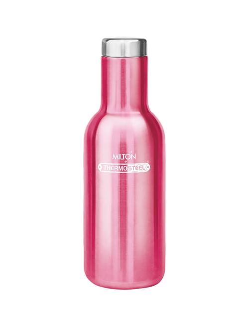 milton charm thermosteel hot & cold water bottle, 550 ml, pink - 15790256 - Very Small Image - 1