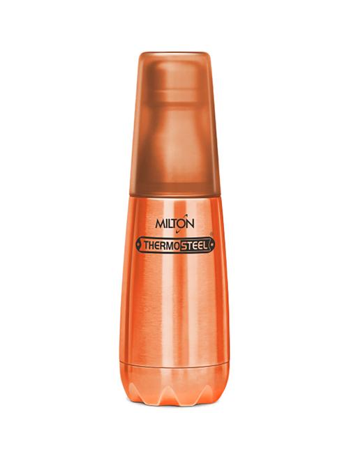 milton vertex thermosteel 500 ml, stainless steel water bottle with tumbler, copper - 15790367 - Very Small Image - 1