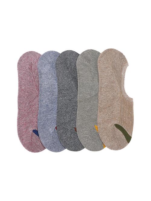 multi colored cotton no show socks - 15791698 - Very Small Image - 1