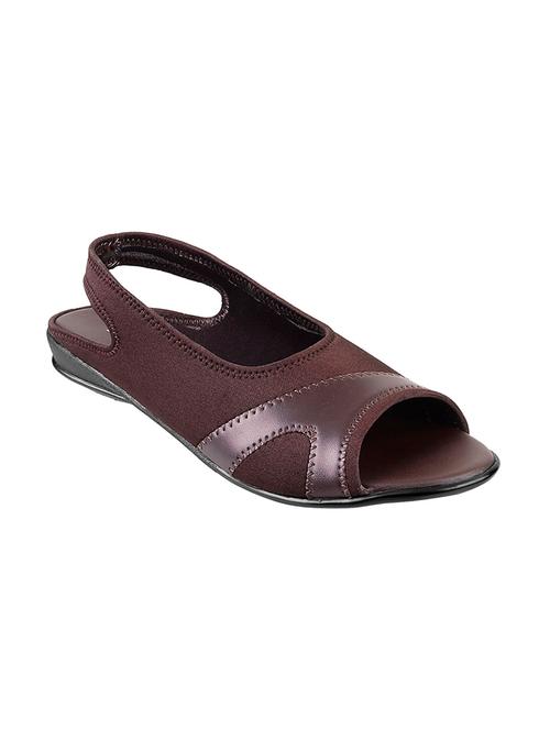 maroon back strap sandals - 15794399 - Very Small Image - 1