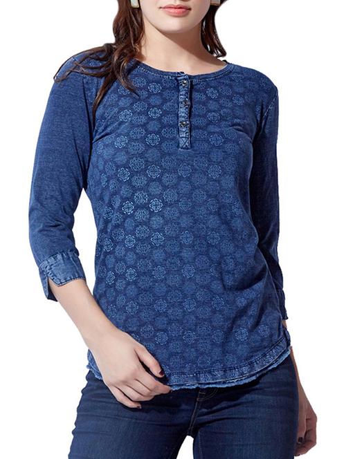 curved frayed hem top - 15794703 - Very Small Image - 1