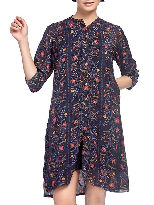 roll up sleeved button up tunic - 15794792 - Very Small Image - 1