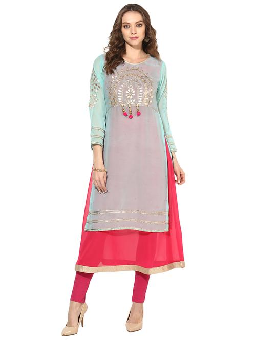 gotta work layered kurta - 15794863 - Very Small Image - 1