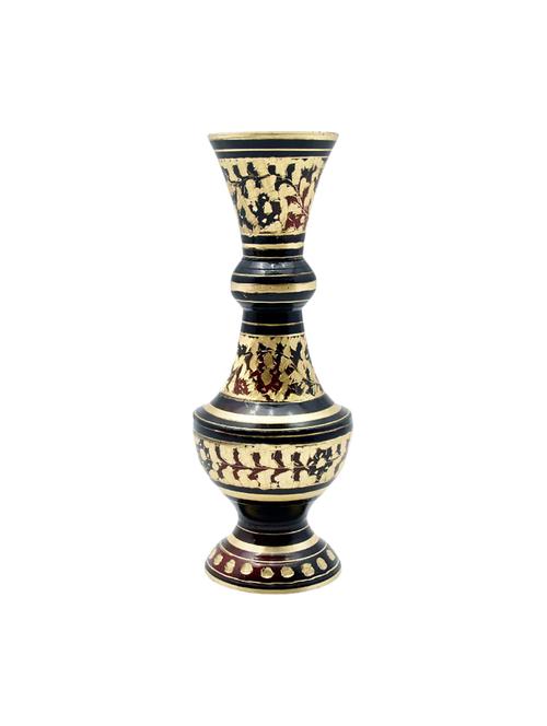 royallifestylee brass jaypuri art flowe vase - 15795940 - Very Small Image - 1