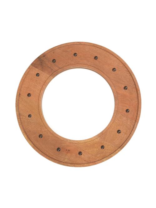 royallifestylee  wooden wall mirror - 15795945 - Very Small Image - 1