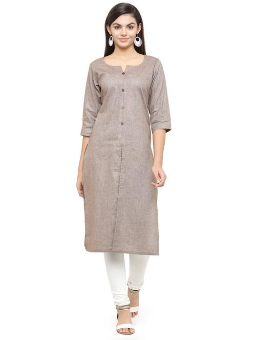 women's straight kurta - 15796382 - Very Small Image - 1
