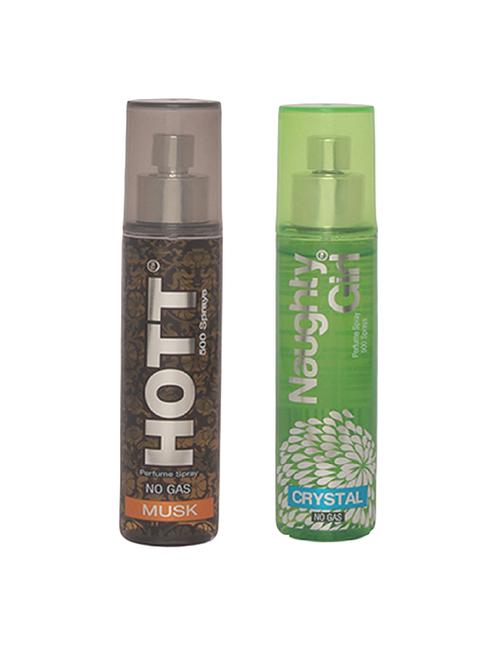 hott men's musk & naughty girl crystal perfume combo - 15796837 - Very Small Image - 1