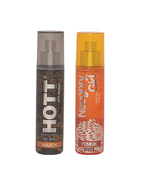 hott men's musk & naughty girl femme perfume combo - 15796839 - Very Small Image - 1