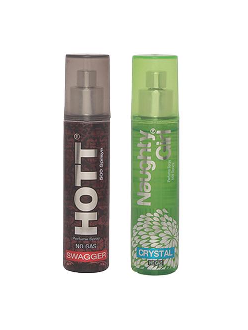 hott men's swagger & naughty girl crystal perfume combo - 15796861 - Very Small Image - 1